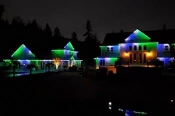 Outdoor Elk Plain christmas lights to music in WA near 98387