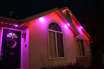 Edgewood outdoor christmas lights professionally installed in WA near 98372