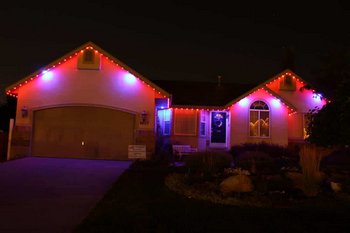 Decorative Midland outdoor christmas lights in WA near 98445