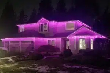 Attractive Maple Valley backyard lights in WA near 98038